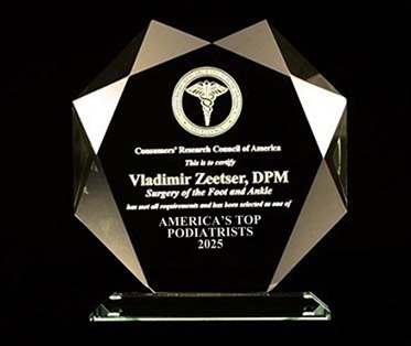 Dr Zeetser is America's TOP Podiatrists 2025